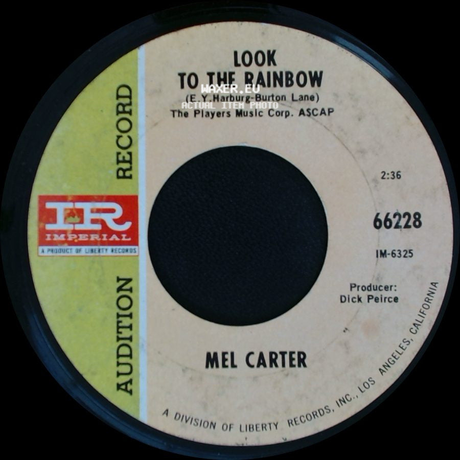 Mel Carter - Look To The Rainbow / Unknown Title B side A