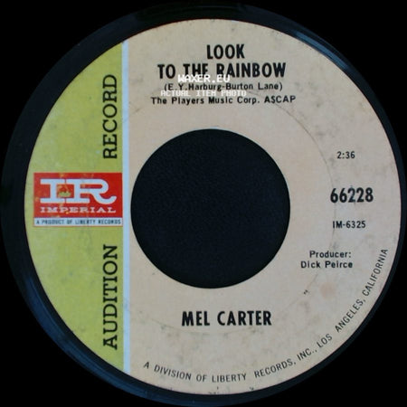 Mel Carter - Look To The Rainbow / Unknown Title B side A
