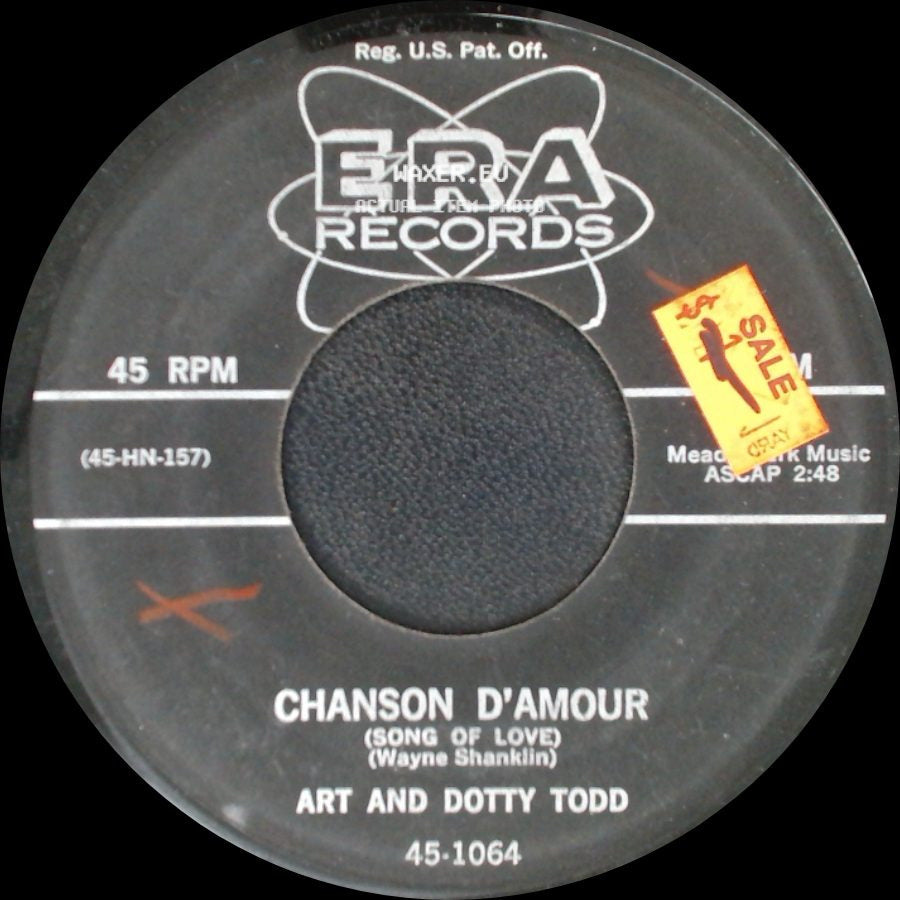 Art And Dotty Todd - Chanson D'amour (Song Of Love) / Along The Trail With You side A