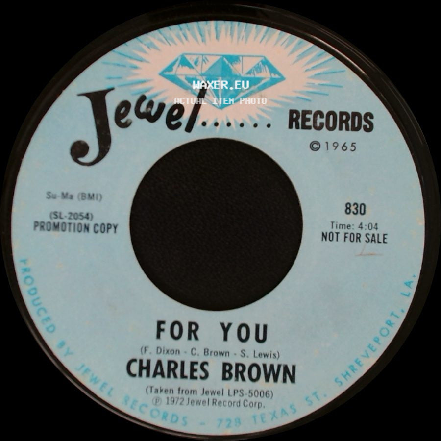Charles Brown - I Don't Know / For You side B