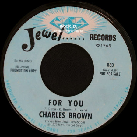 Charles Brown - I Don't Know / For You side B