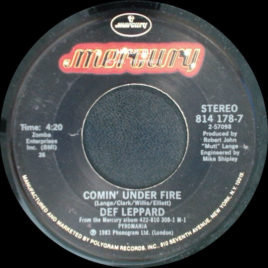 Def Leppard - Comin' Under Fire / Foolin' side A
