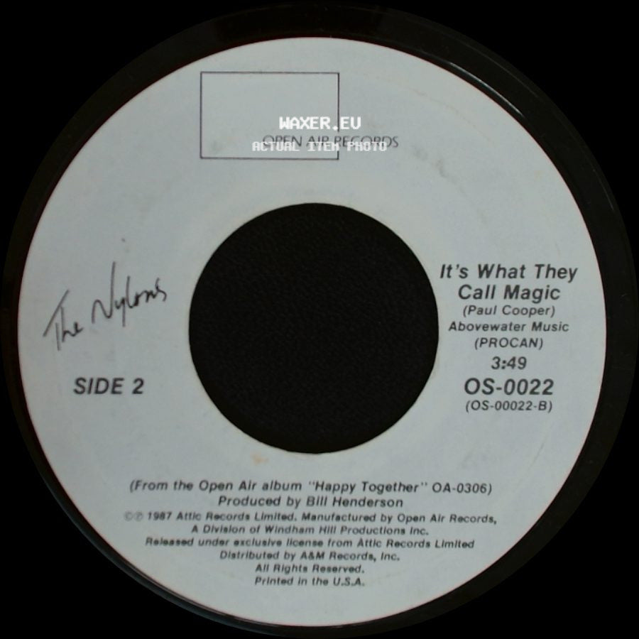 The Nylons - Kiss Him Goodbye / It's What They Call Magic side B