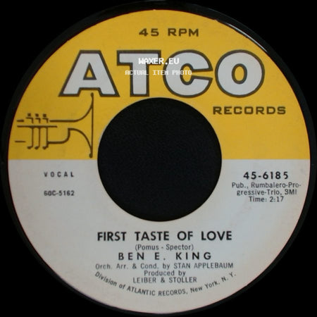 Ben E. King - First Taste Of Love / Spanish Harlem side A