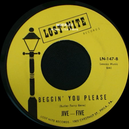 Jive — Five - What Time Is It? / Beggin' You Please side B