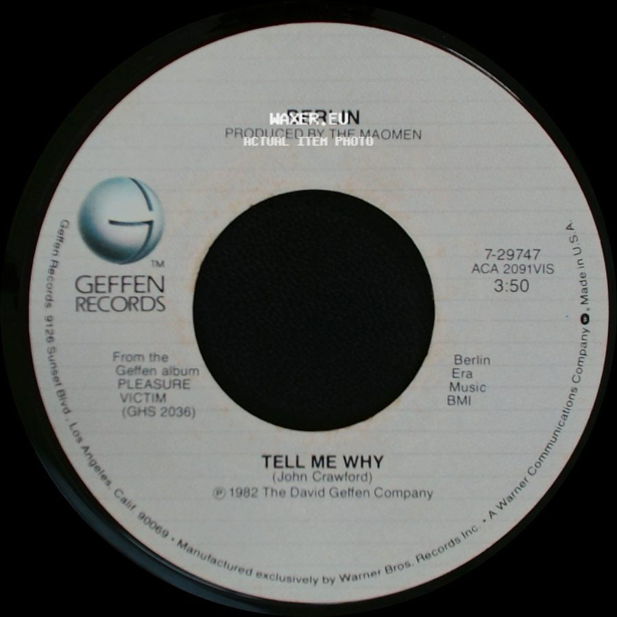 Berlin - Sex (I'm A...) / Tell Me Why side B