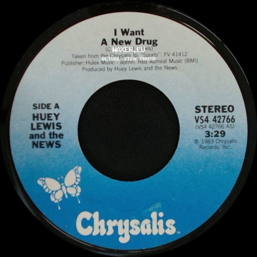Huey Lewis And The News - I Want A New Drug / Finally Found A Home side A