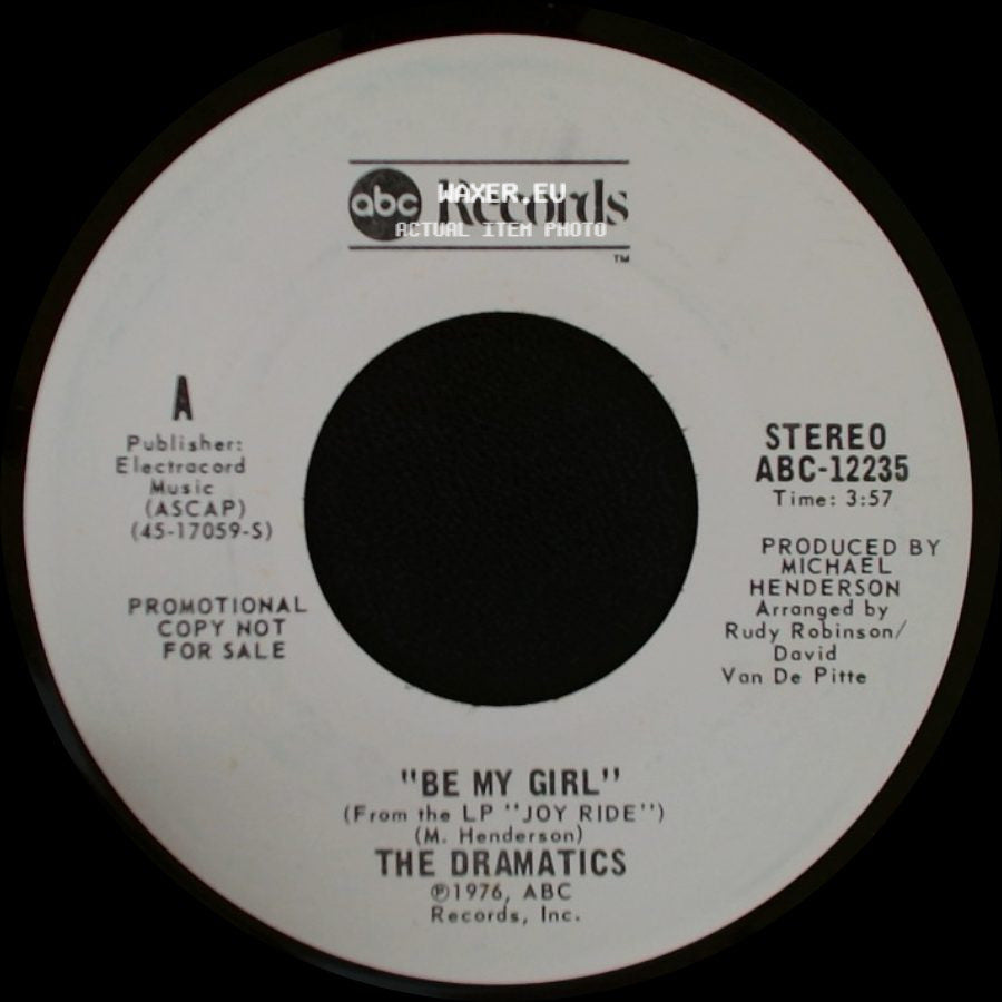 The Dramatics - Be My Girl / Be My Girl side B