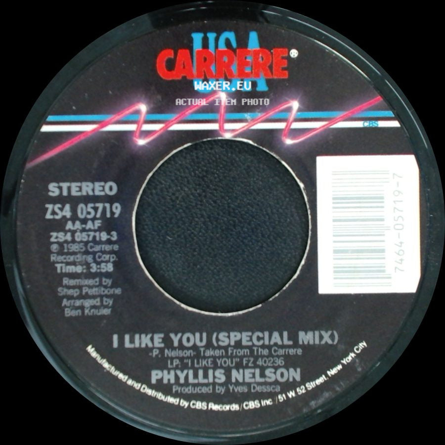 Phyllis Nelson - Reachin' / I Like You (Special Mix) side B