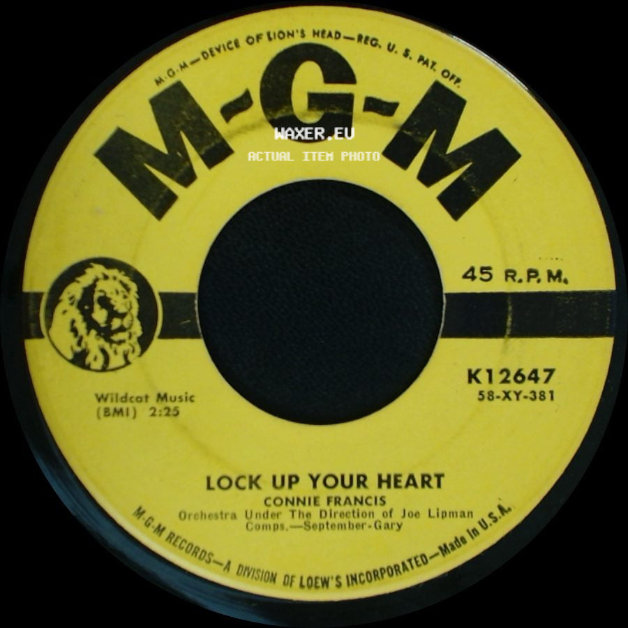 Connie Francis - Lock Up Your Heart / I'm Sorry I Made You Cry side A