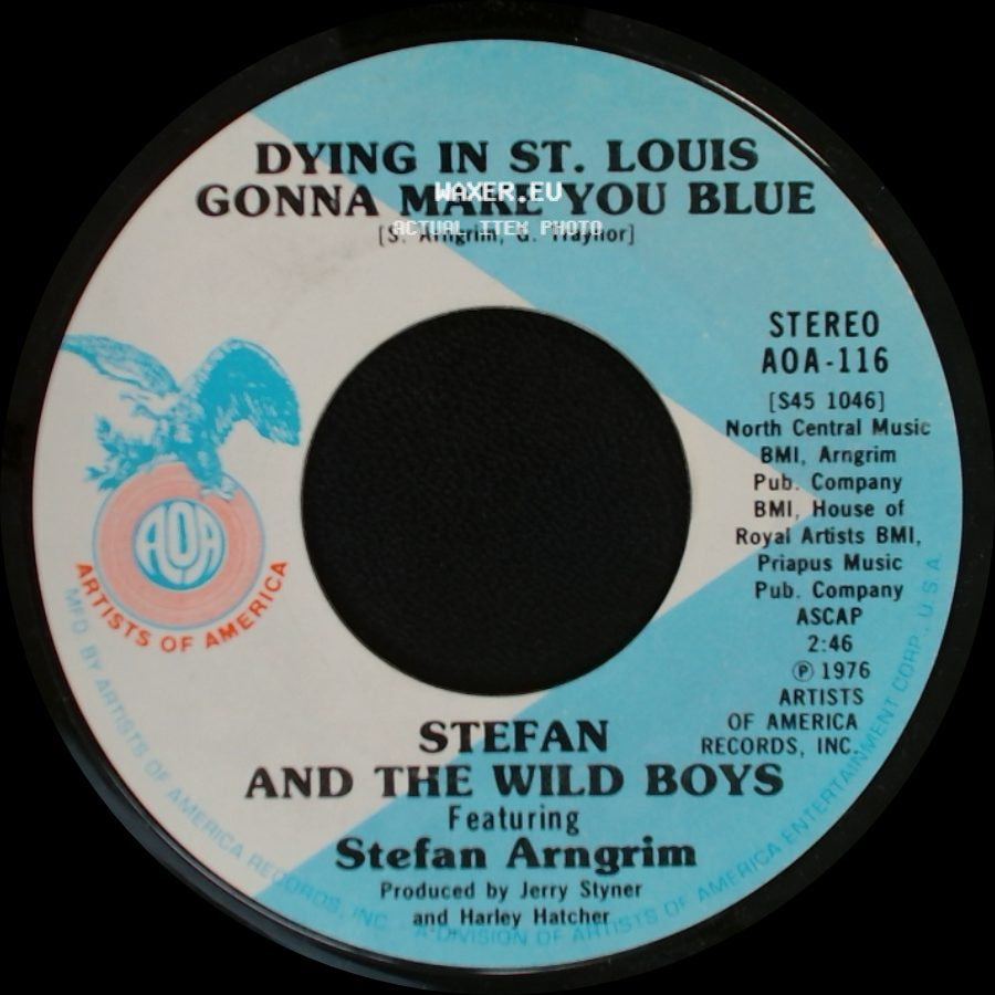 Stefan And The Wild Boys / Stefan And The Wild Boys Featuring Stefan Arngrim - The Wild Boys / Dying In St. Louis Gonna Make You Blue side B