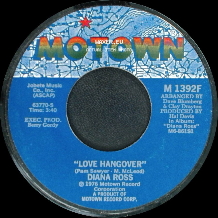 Diana Ross - Kiss Me Now / Love Hangover side B