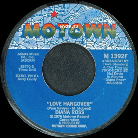 Diana Ross - Kiss Me Now / Love Hangover side B