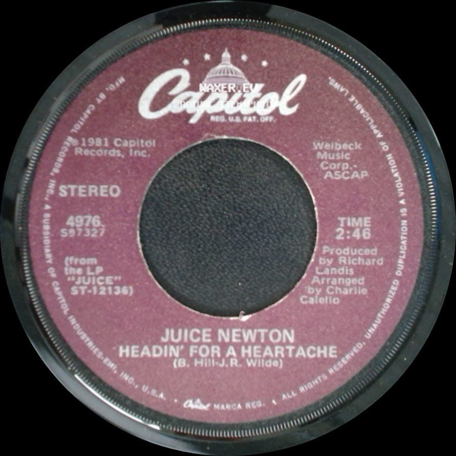 Juice Newton - Headin' For A Heartache / Angel Of The Morning side A