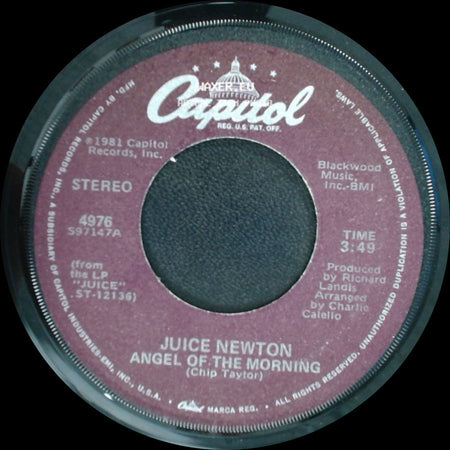 Juice Newton - Headin' For A Heartache / Angel Of The Morning side B