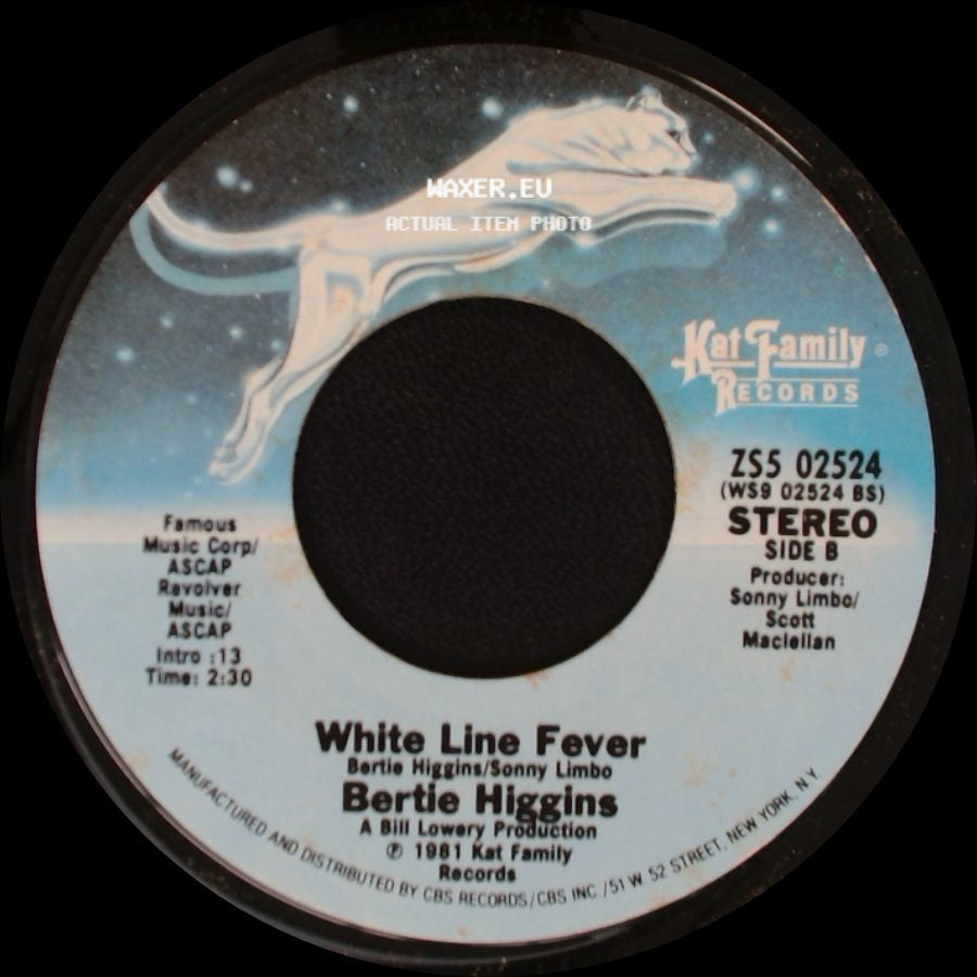 Bertie Higgins - Key Largo / White Line Fever side B