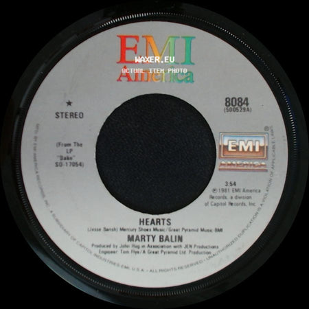 Marty Balin - Hearts / Freeway side A