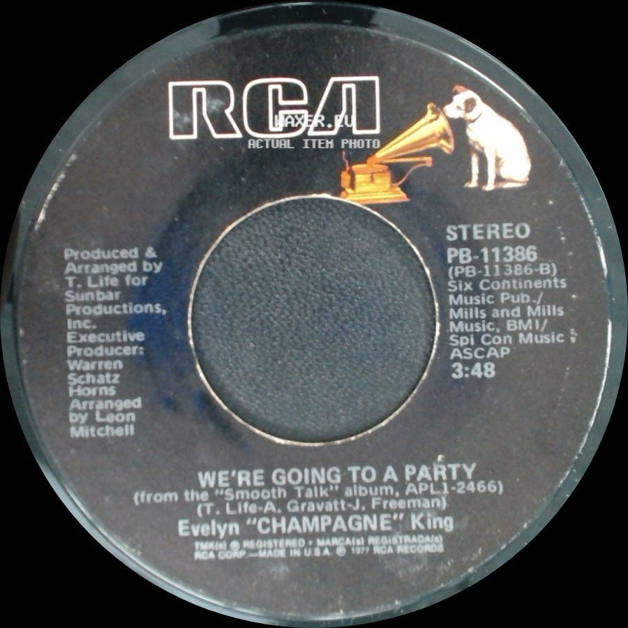Evelyn "Champagne" King - We're Going To A Party / I Don't Know If It's Right side A
