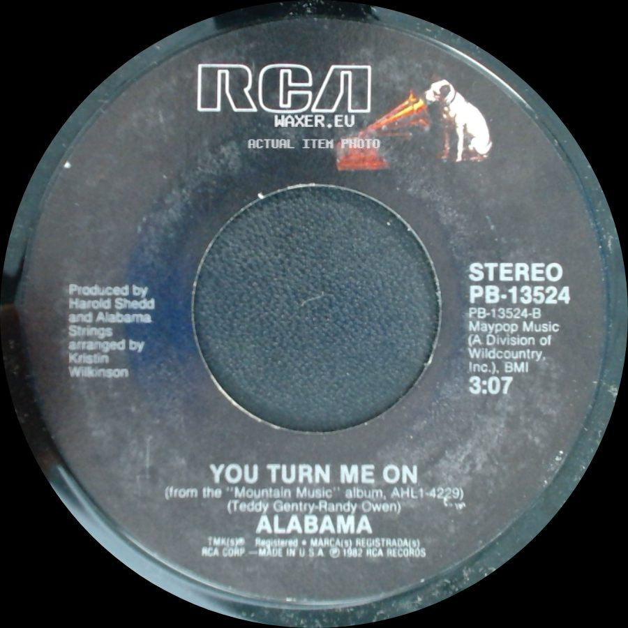 Alabama - The Closer You Get / You Turn Me On side B