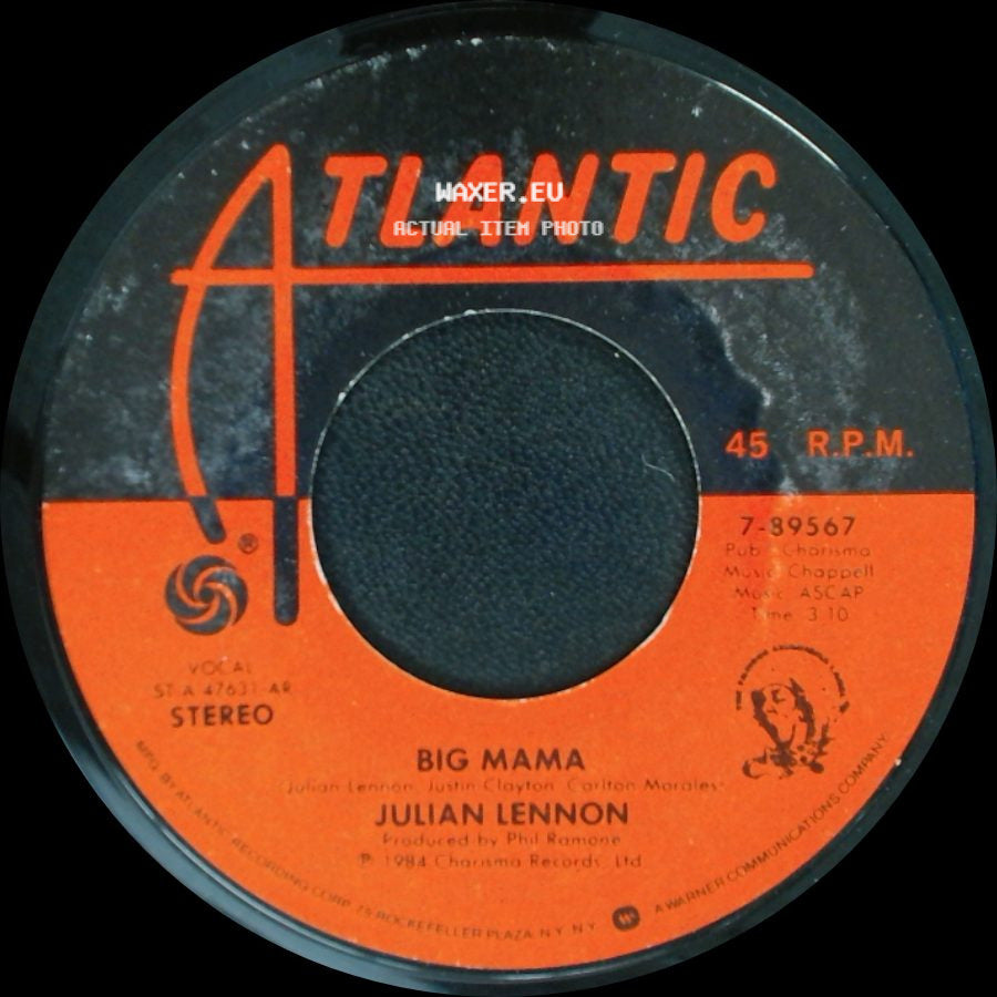 Julian Lennon - Big Mama / Say You're Wrong side A