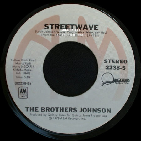 The Brothers Johnson - Streetwave / Light Up The Night side A