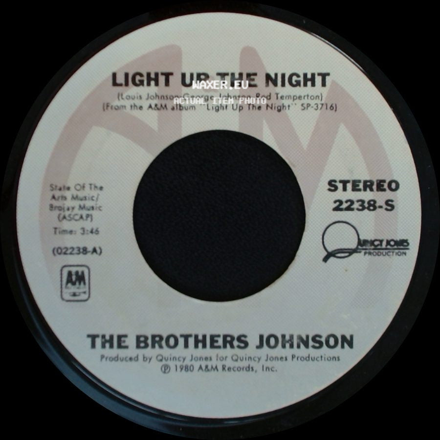 The Brothers Johnson - Streetwave / Light Up The Night side B