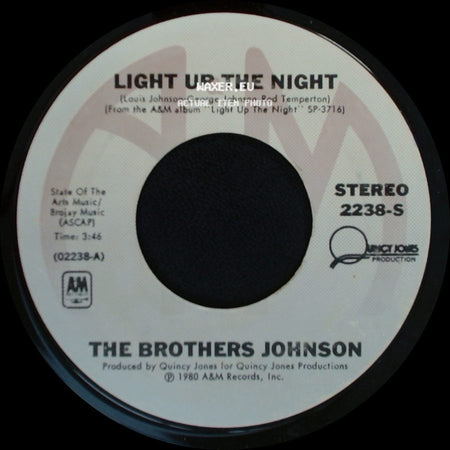 The Brothers Johnson - Streetwave / Light Up The Night side B