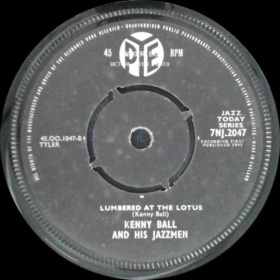 Kenny Ball And His Jazzmen - Someday (You'll Be Sorry) / Lumbered At The Lotus side B