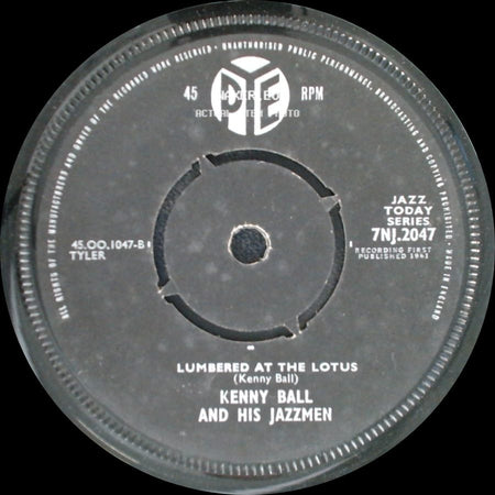 Kenny Ball And His Jazzmen - Someday (You'll Be Sorry) / Lumbered At The Lotus side B