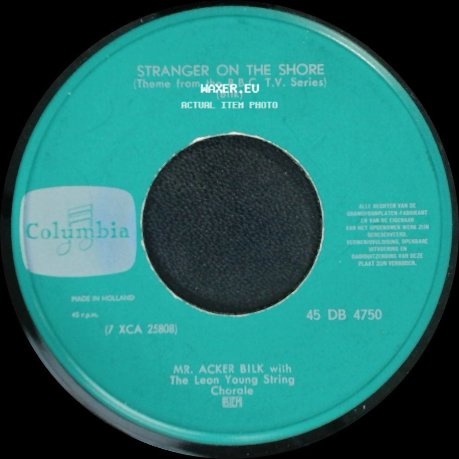 Mr. Acker Bilk With The Leon Young String Chorale - Take My Lips / Stranger On The Shore (Theme From The B.B.C. T.V. Series) side B