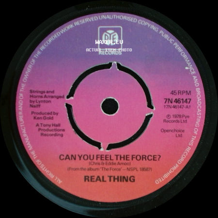 Real Thing - Children Of The Ghetto / Can You Feel The Force? side B