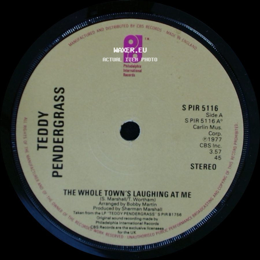 Teddy Pendergrass - The Whole Town's Laughing At Me / And If I Had side A