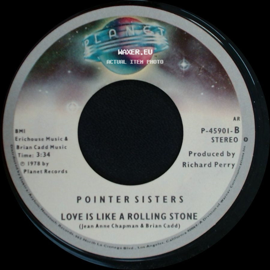 Pointer Sisters - Fire / Love Is Like A Rolling Stone side B
