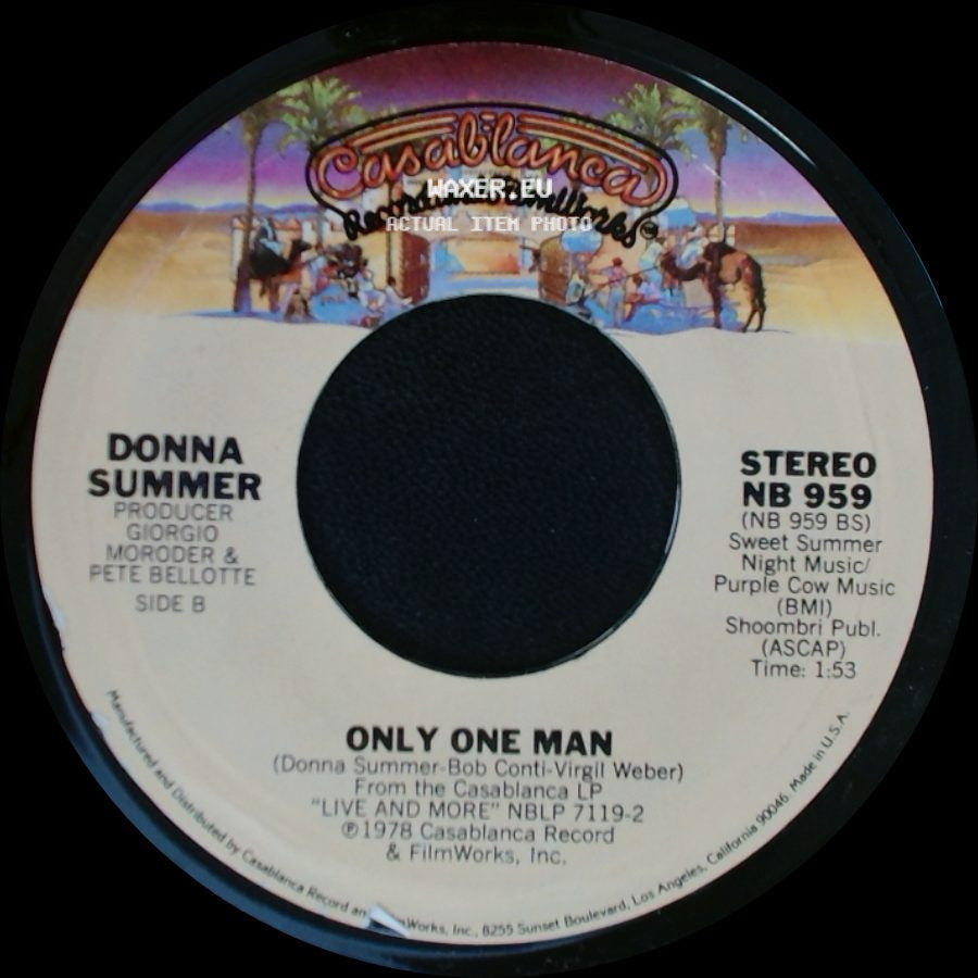 Donna Summer With Brooklyn Dreams / Donna Summer - Heaven Knows / Only One Man side B