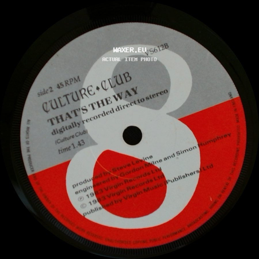 Culture Club - Karma Chameleon / That's The Way side B