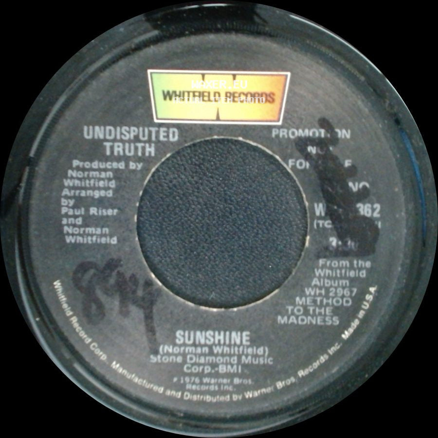 Undisputed Truth - Sunshine / Sunshine side A