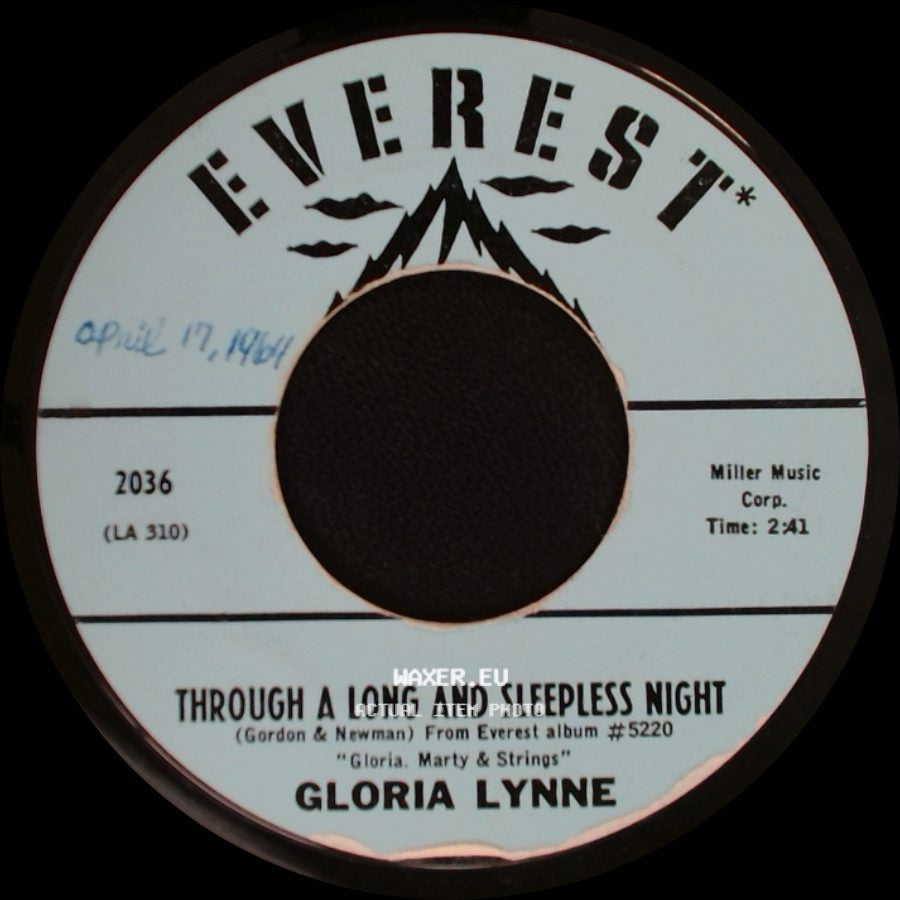 Gloria Lynne - Through A Long And Sleepless Night / I Wish You Love side A