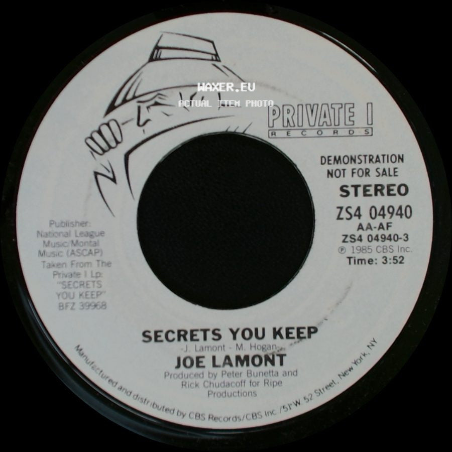Joe Lamont - Secrets You Keep / Secrets You Keep side B