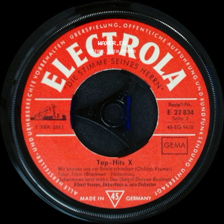 Albert Vossen, Akkordeon U. Sein Orchester - Top-Hits X / Top-Hits X side B