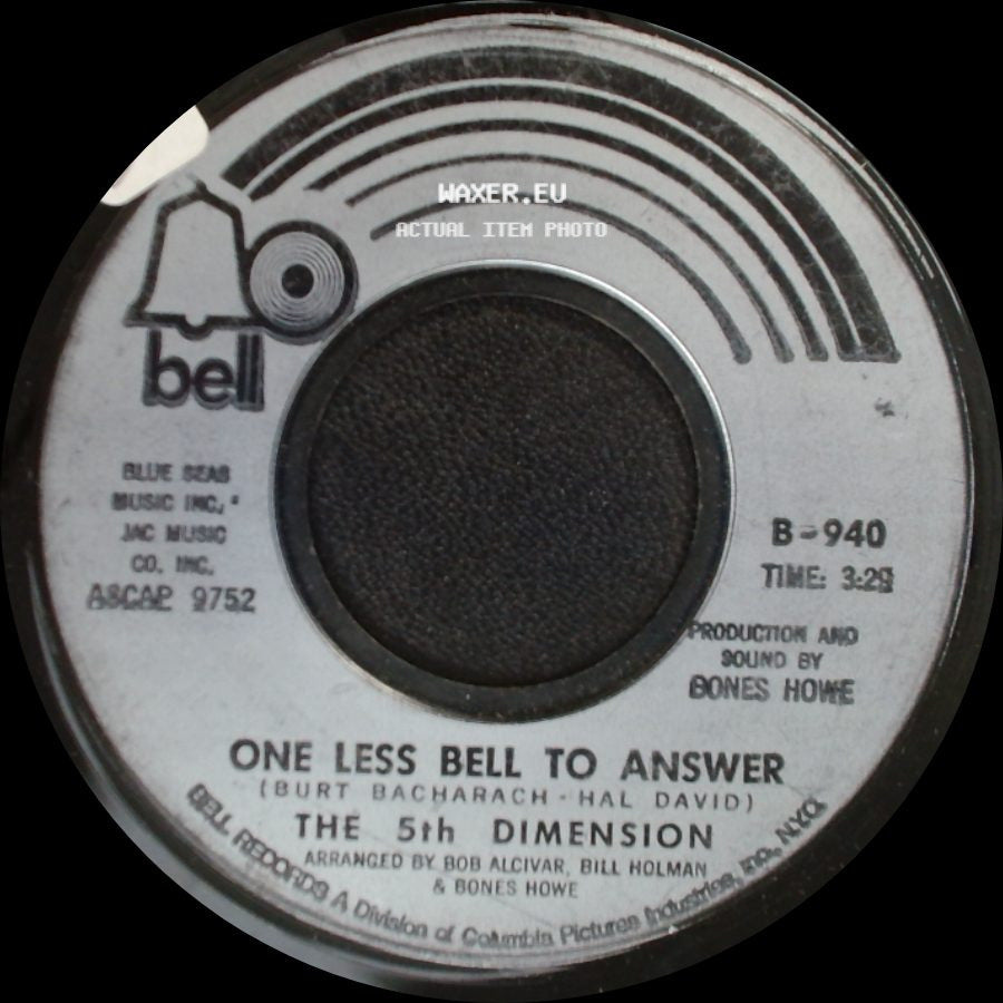 The 5Th Dimension - Feelin' Alright? / One Less Bell To Answer side B