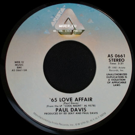 Paul Davis - '65 Love Affair / We're Still Together side A