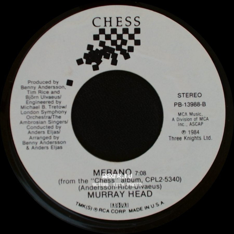 Murray Head - One Night In Bangkok / Merano side B