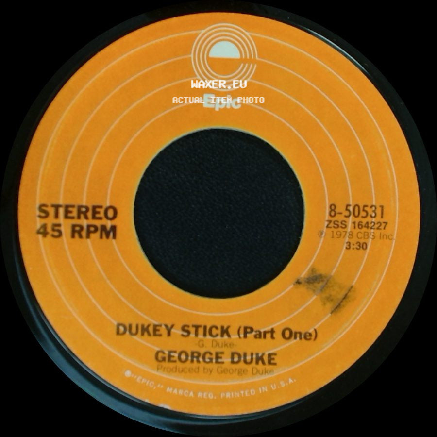 George Duke - Dukey Stick (Part One) / Dukey Stick (Part Two) side A