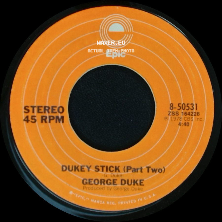 George Duke - Dukey Stick (Part One) / Dukey Stick (Part Two) side B