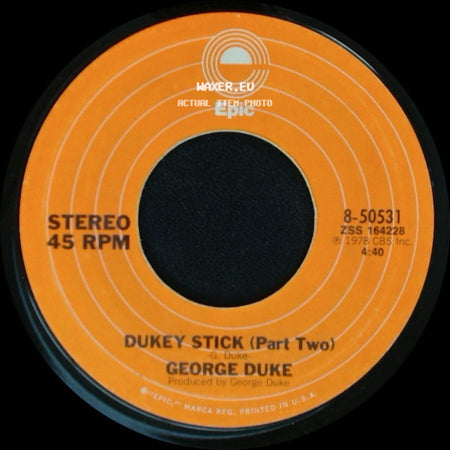 George Duke - Dukey Stick (Part One) / Dukey Stick (Part Two) side B
