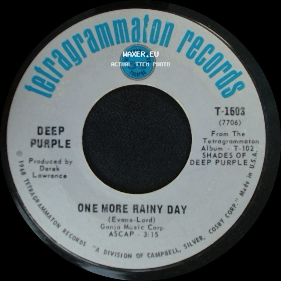 Deep Purple - One More Rainy Day / Hush side A
