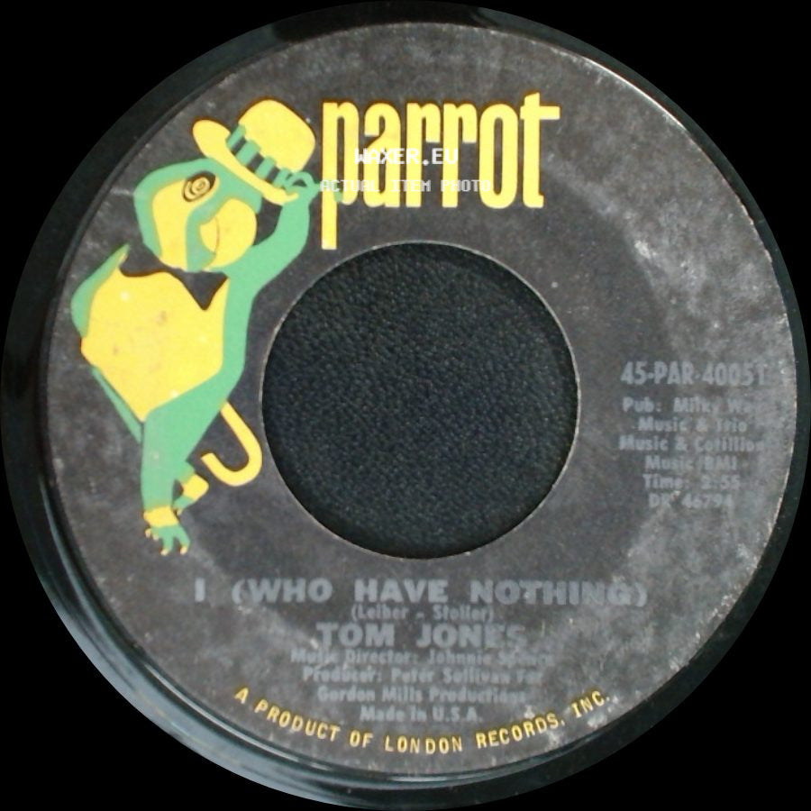 Tom Jones - Stop Breaking My Heart / I (Who Have Nothing) side B