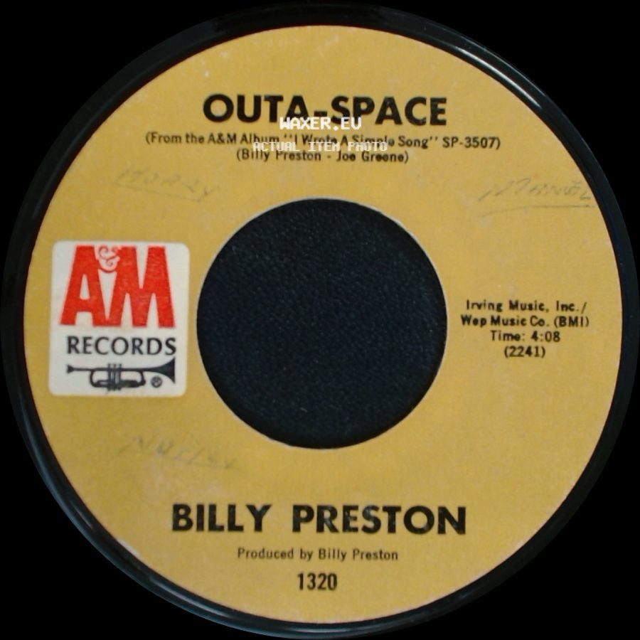 Billy Preston - Outa-Space / I Wrote A Simple Song side A
