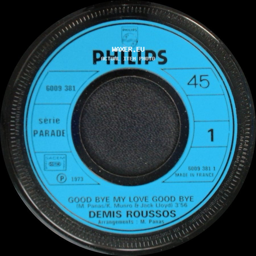 Demis Roussos - Good Bye My Love Good Bye / Yellow Paper side A