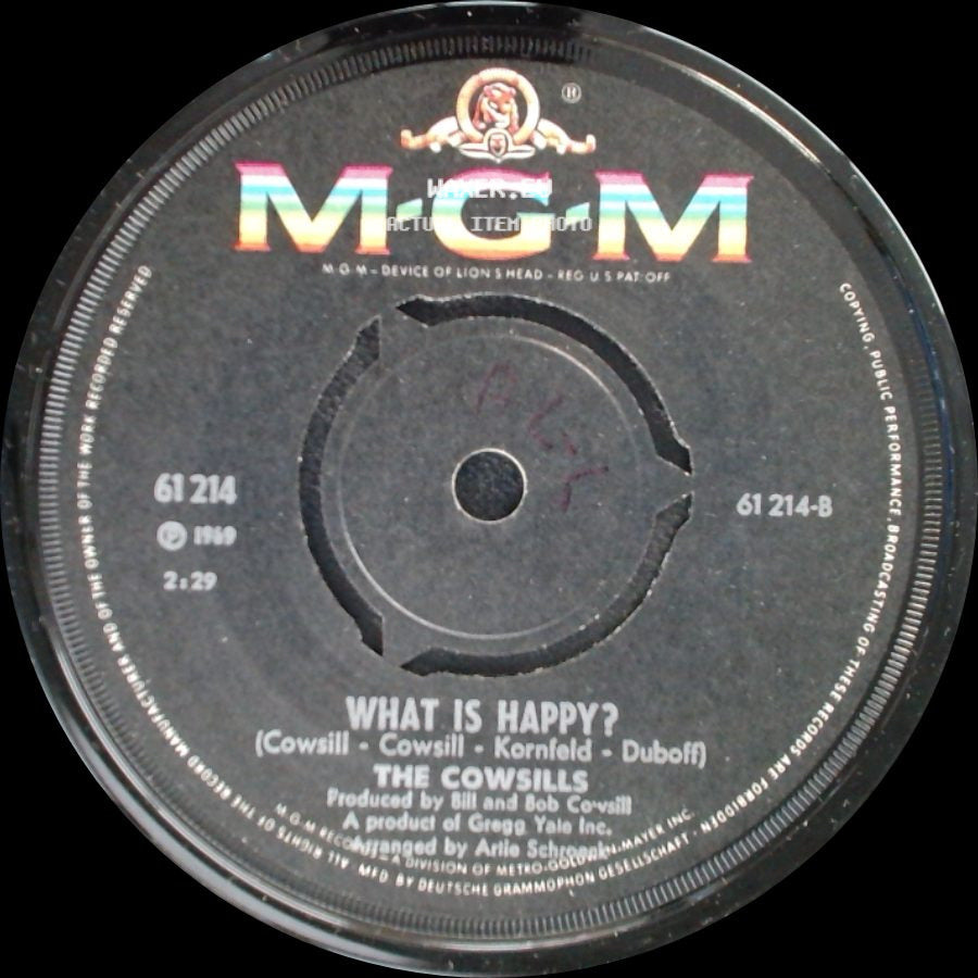 The Cowsills - What Is Happy? / Hair side A